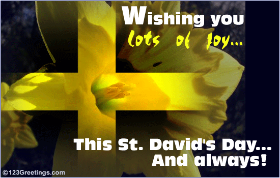 Wishing You Lots Of Joy This Saint David's Day And Always