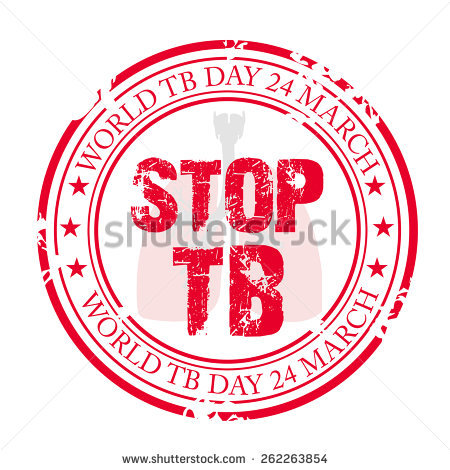 World TB Day 24 March Stop TB Red Stamp