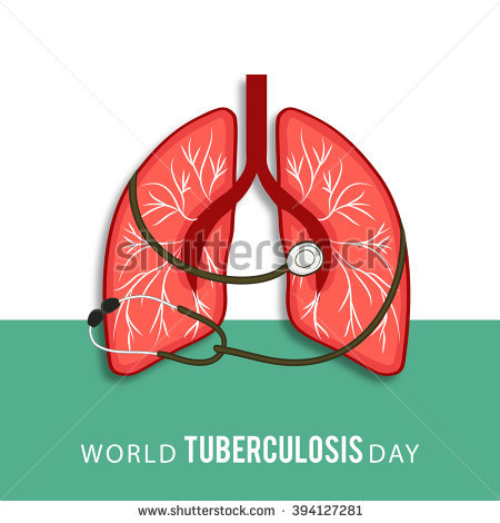 World Tuberculosis Day Lungs With Stethoscope Illustration