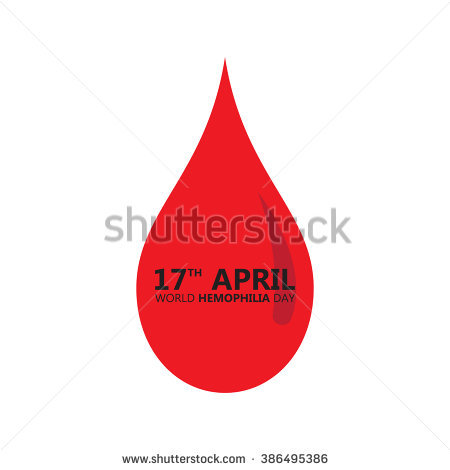 17th April World Haemophilia Day Blood Drop