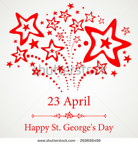 23 April Happy Saint George's Day Illustration