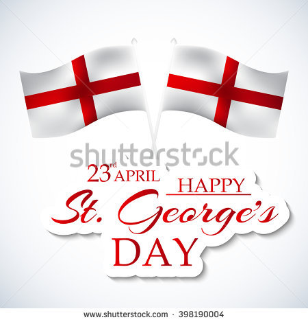 23rd April Happy Saint George's Day Illustration