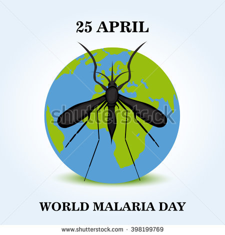 5 April World Malaria Day Mosquitoes On Earth Globe