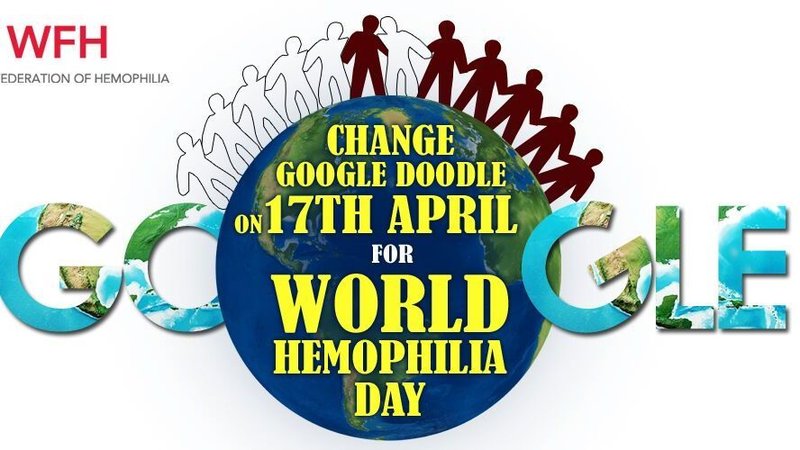 Change Google Doodle On 17th April For World Haemophilia Day