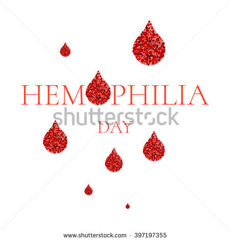 Haemophilia Day Blood Drops Illustration