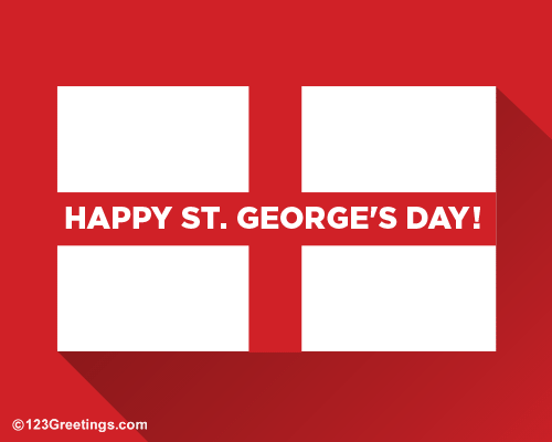 Happy Saint George's Day Greeting Card