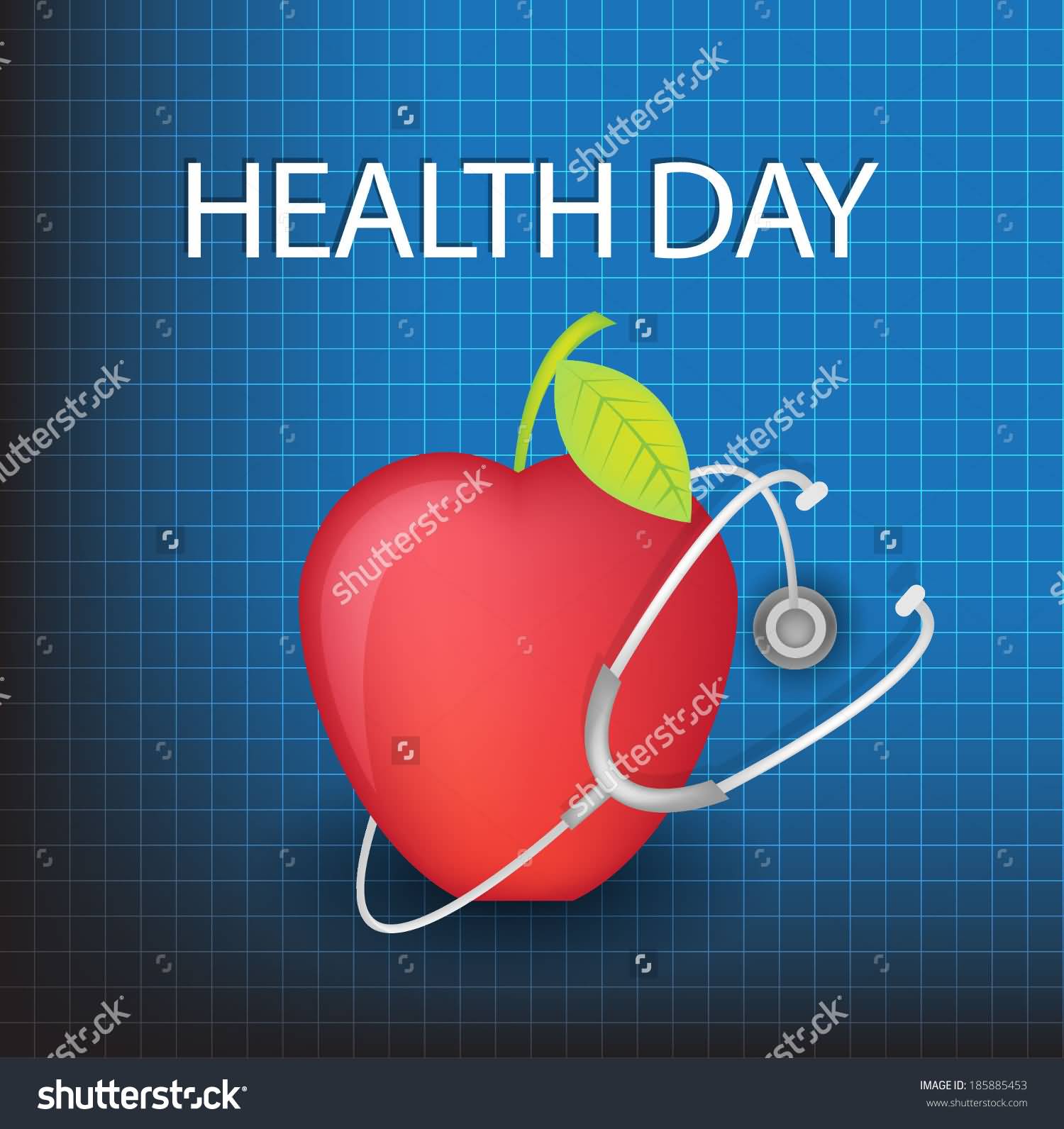 Health Day Apple And Stethoscope Picture