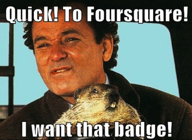 Quick To Four Square I Want That Badge