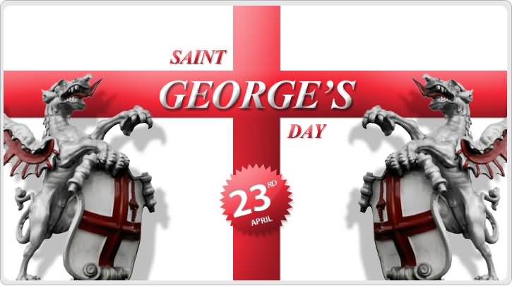 Saint George's Day 23rd April Greeting Card