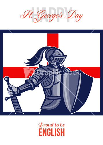 Proud to Be English Happy St George Day Card