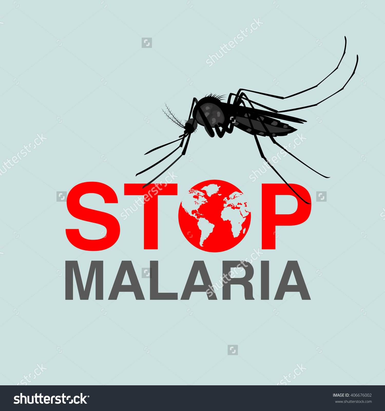 Stop Malaria World Malaria Day Illustration