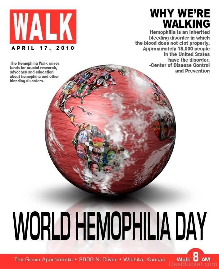 Why We’re Walking World Hemophilia Day Poster