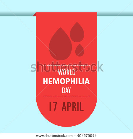 World Haemophilia Day 17 April Cartoon Design Illustration