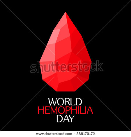 World Haemophilia Day 2017 Blood Drop Illustration