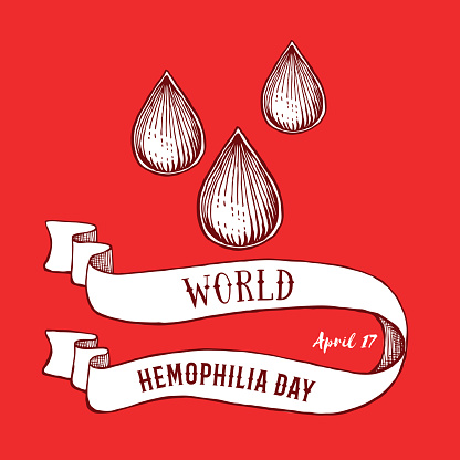 World Haemophilia Day April 17 Poster Vector Illustration