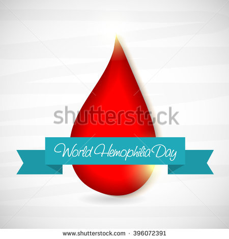 World Haemophilia Day Blood Drop Illustration On White Background