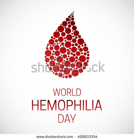 World Haemophilia Day Blood Drop Made Of Circles Illustration Poster