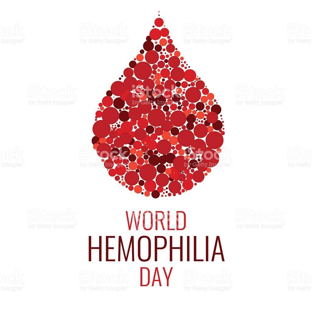 World Haemophilia Day Blood Drop Vector Illustration