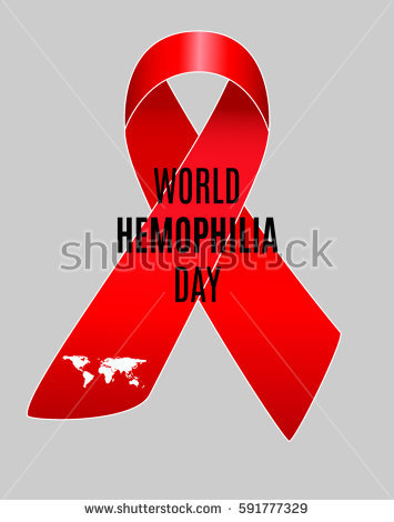 World Haemophilia Day Red Ribbon Symbol