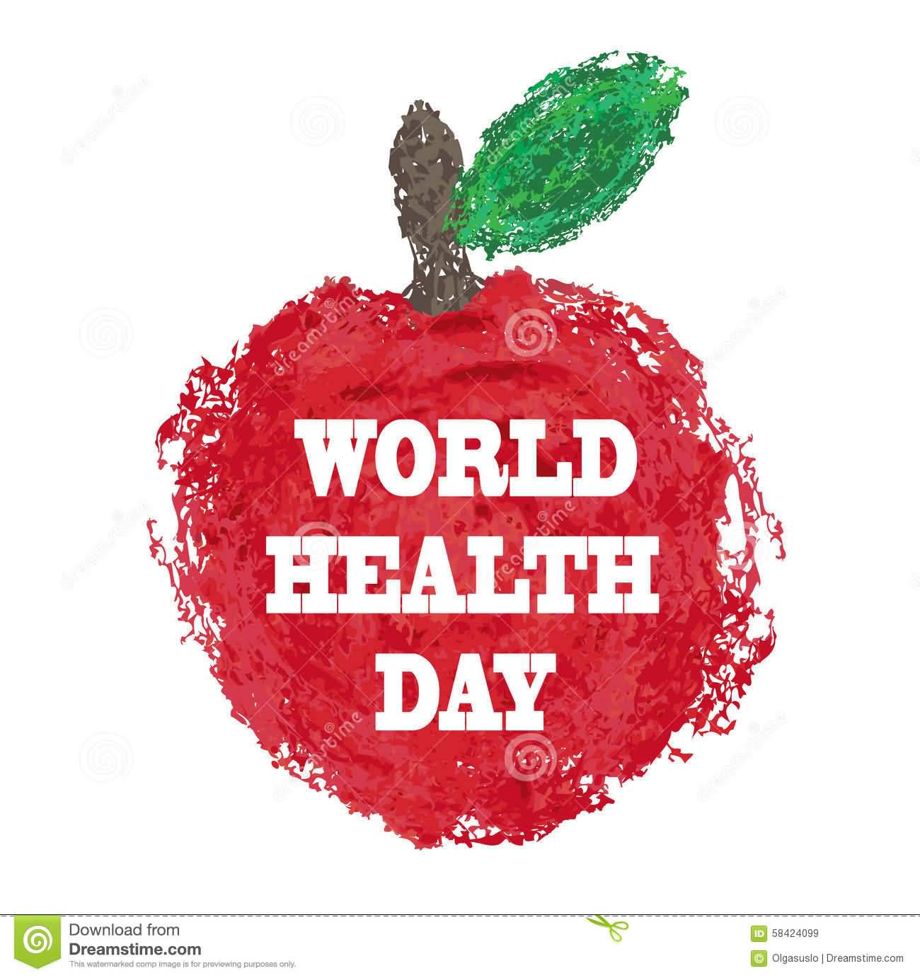 World Health Day Apple Painting