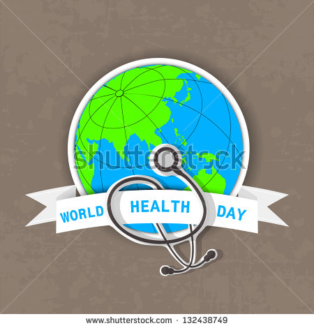 World Health Day Earth Globe Illustration