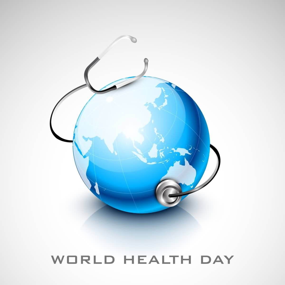 World Health Day Earth Globe With Stethoscope