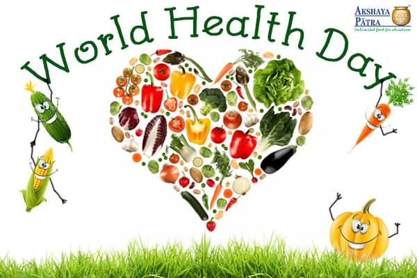 World Health Day Vegetables In Heart Shape