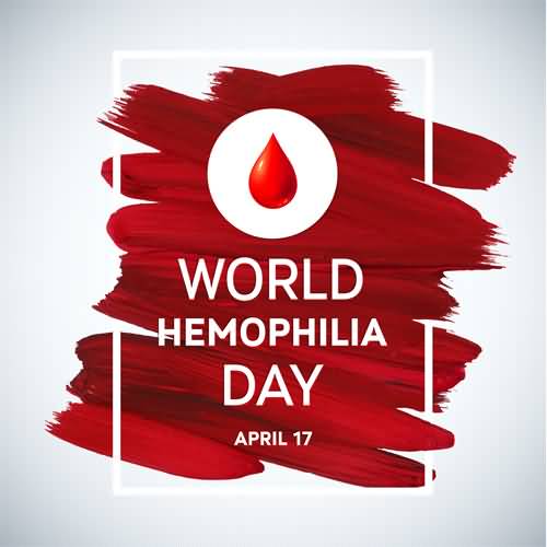 World Hemophilia Day April 17 Poster Illustration