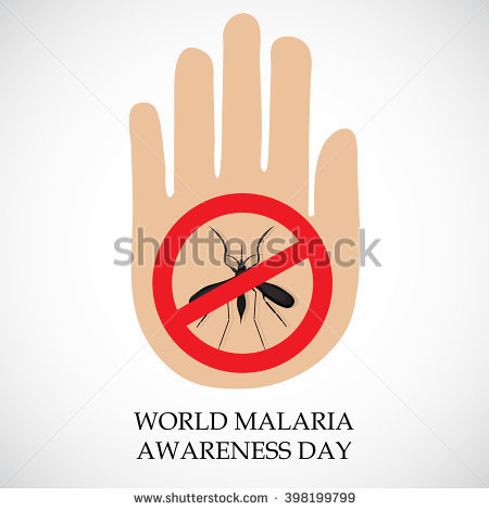 World Malaria Awareness Day Hand Sign Illustration