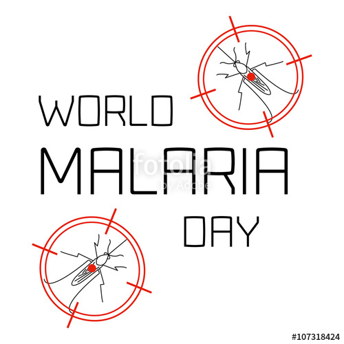 World Malaria Day 2017 Mosquitoes In Target Illustration