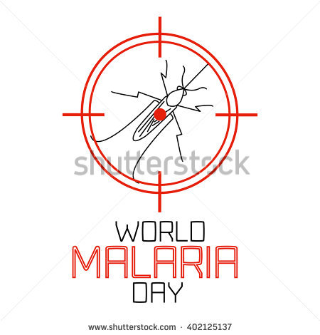 World Malaria Day Concept With Mosquitoes In Target Illustration