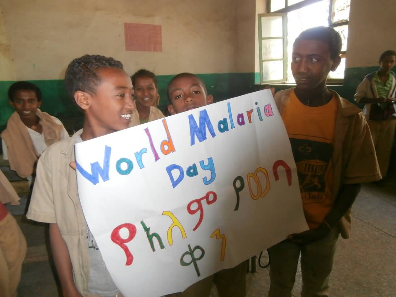 World Malaria Day Poster In English And Amharia