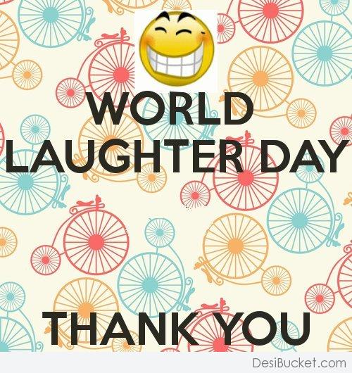 World Laughter Day Thank You Greeting Card