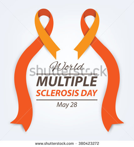 World Multiple Sclerosis Day May 28 Ribbons Design Illustration