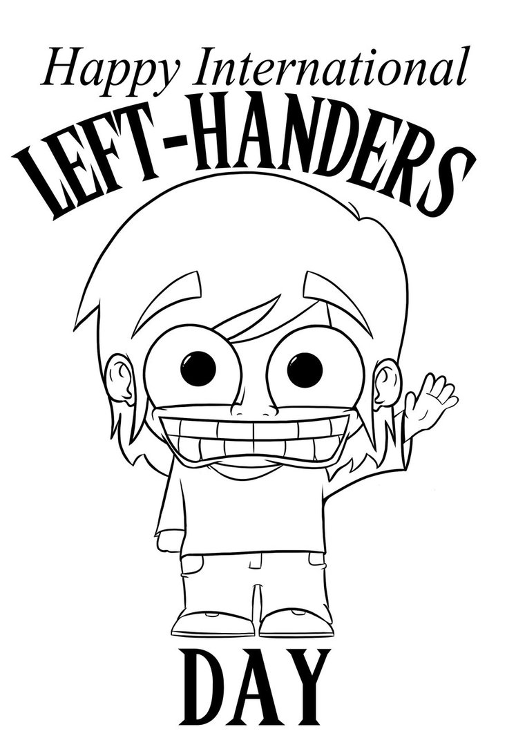 Happy International Lefthanders Day Clip Art