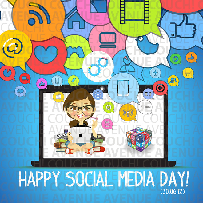 Happy Social Media Day Wishes Graphic