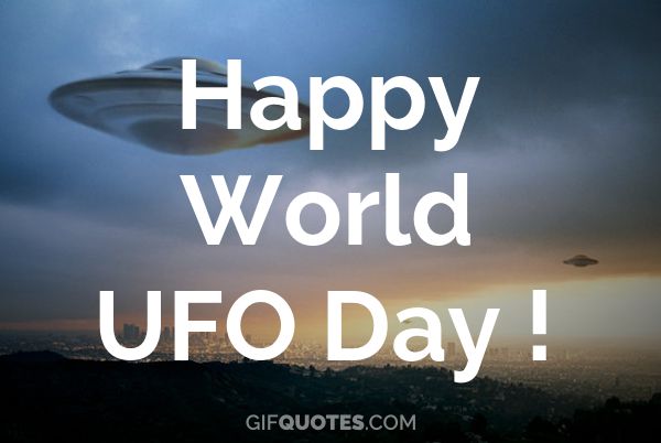 Happy World UFO Day Graphics