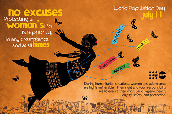 No Excuses Protecting A Woman’s Life Is A Priority in any circumstances and at all times – World Population Day