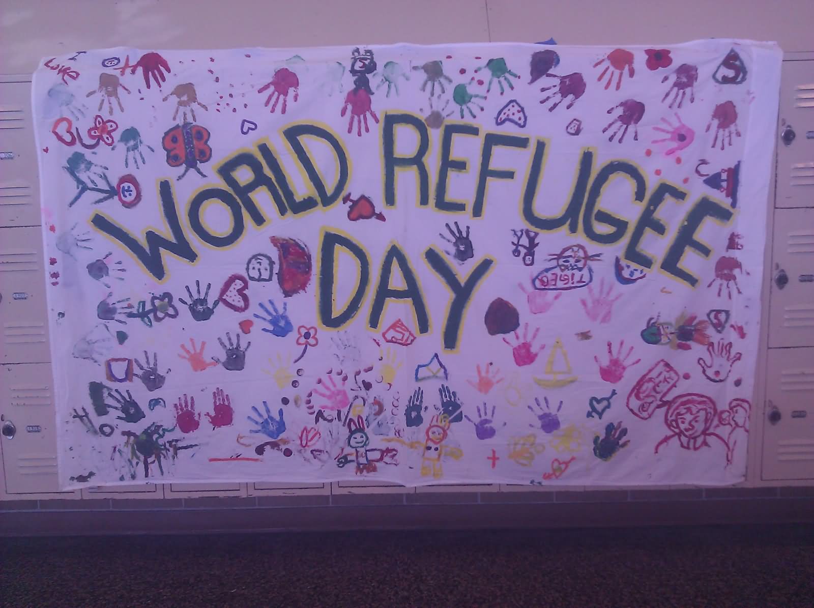 World Refugee Day Painting by Children