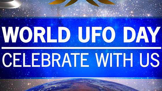 World UFO Day Celebration Card