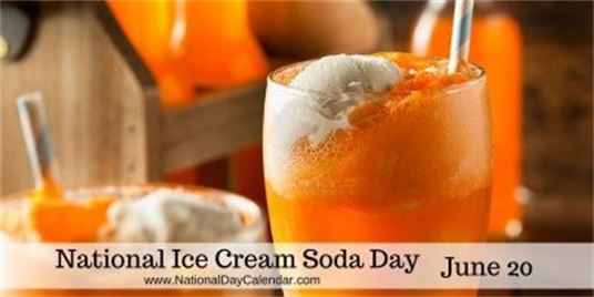 National Ice Cream Soda Day June 20