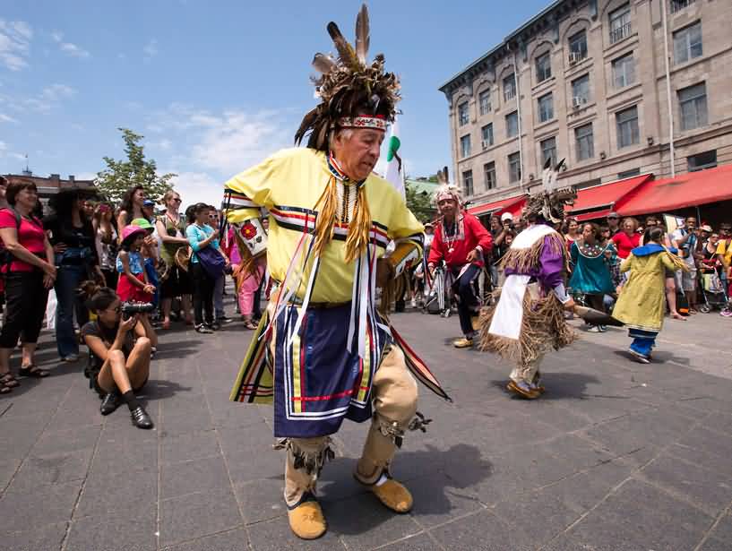 People Of America Celebrating National Aboriginal Day