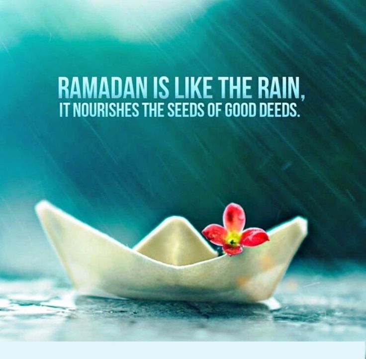 Ramadan Is Like The Rain It Nourishes The Seeds Of Good ...