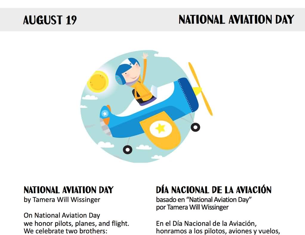 August 19 National Aviation Day Poster