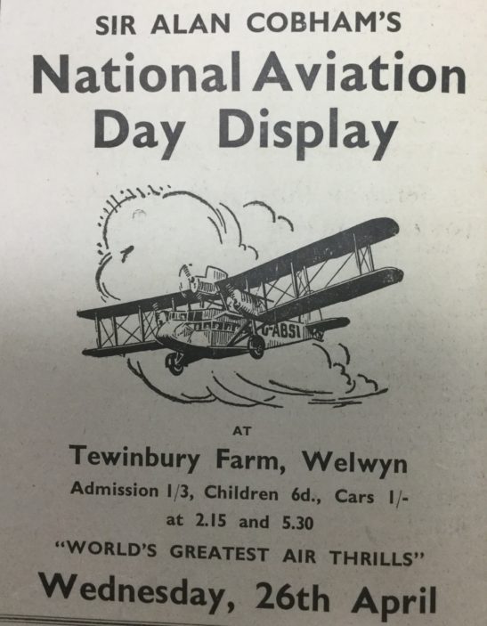 National Aviation Day Display Vintage Poster