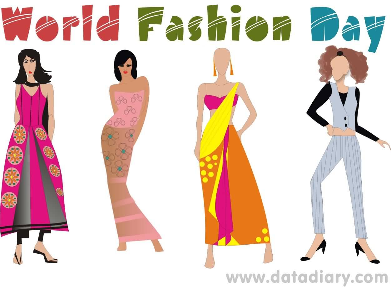 World Fashion Day 2017 Amazing Fashion Models Illustration