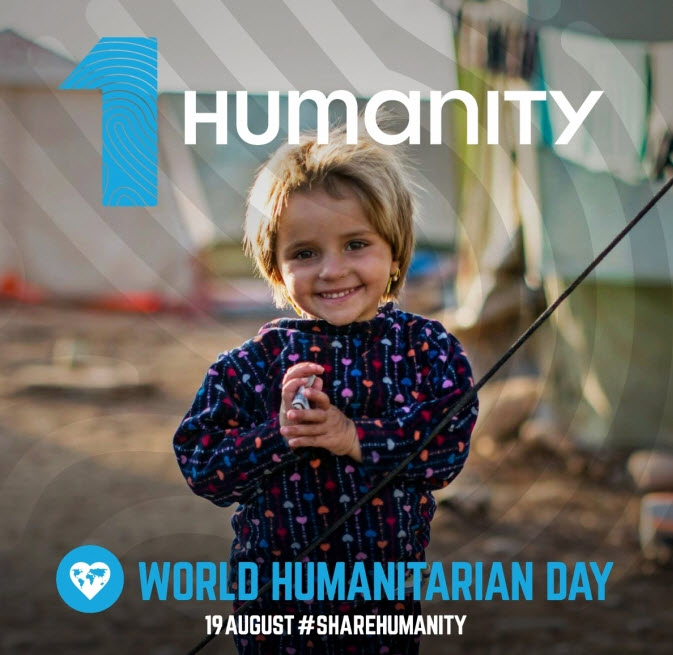 World Humanitarian Day 19 August Cute Little Girl