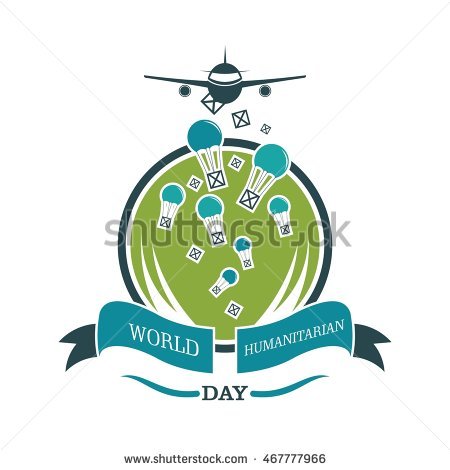 World Humanitarian Day Awareness Vector Design