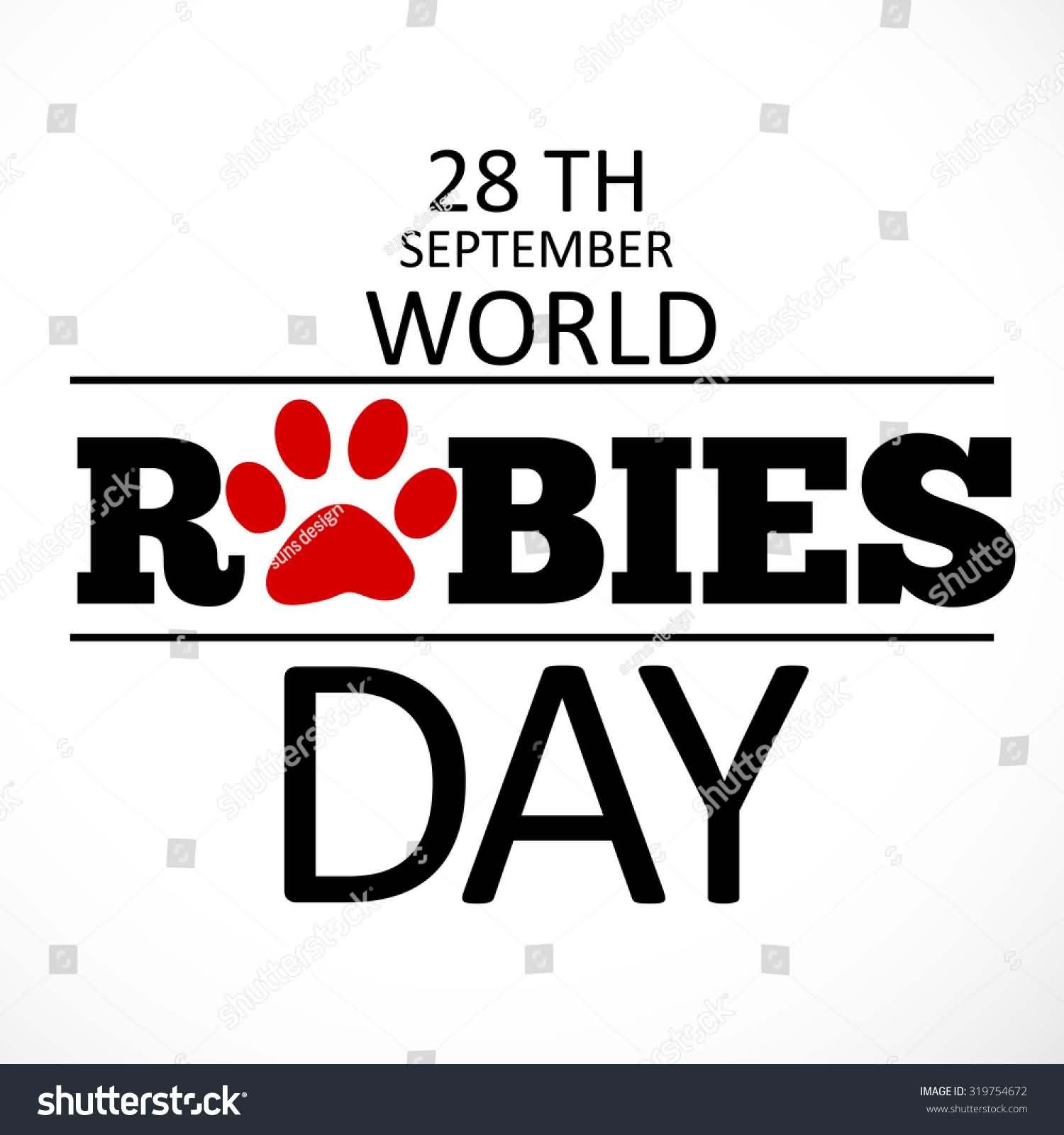 28th september World Rabies Day illustration