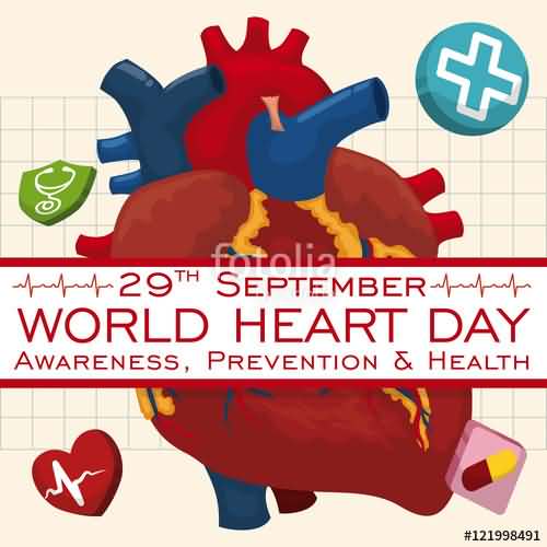 29th september World Heart Day awareness, prevention & health